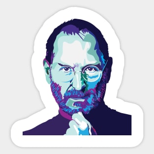 Steve Jobs, Apple Sticker